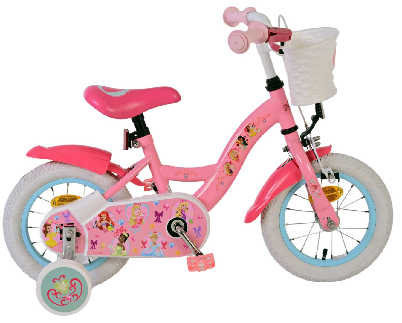 Disney Princess Kinderfiets - Meisjes - 12 inch - Roze - 3-5 jaar extra afbeelding 15