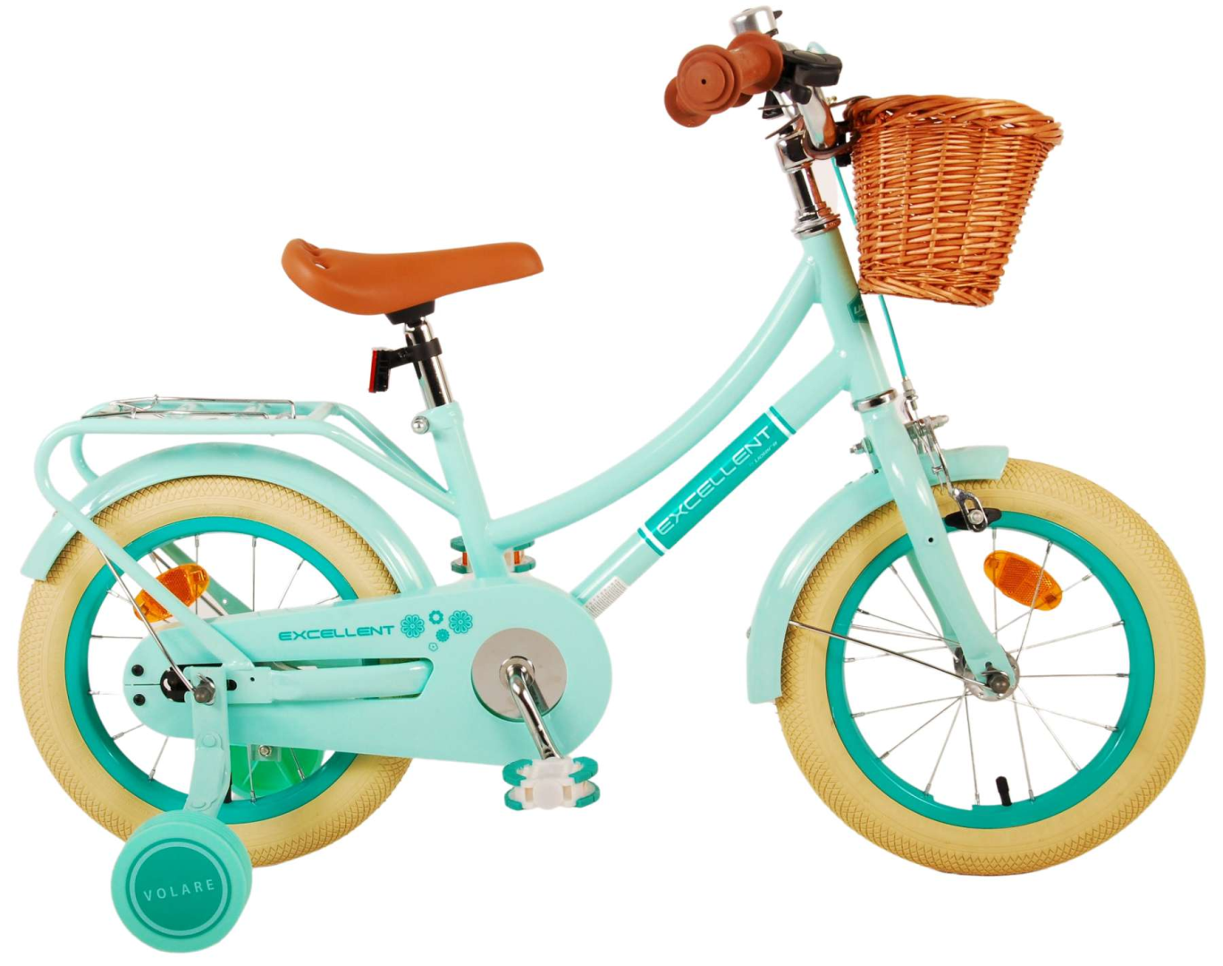 Volare Excellent Kinderfiets - Meisjes - 14 inch - Groen - 3-5 jaar extra afbeelding 18