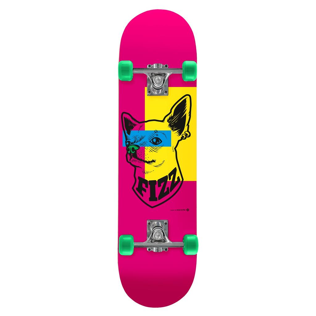 Streetsurfing Fizz Skateboard Pinkhound 78 cm - Vanaf 8 jaar bij Fietstotaal