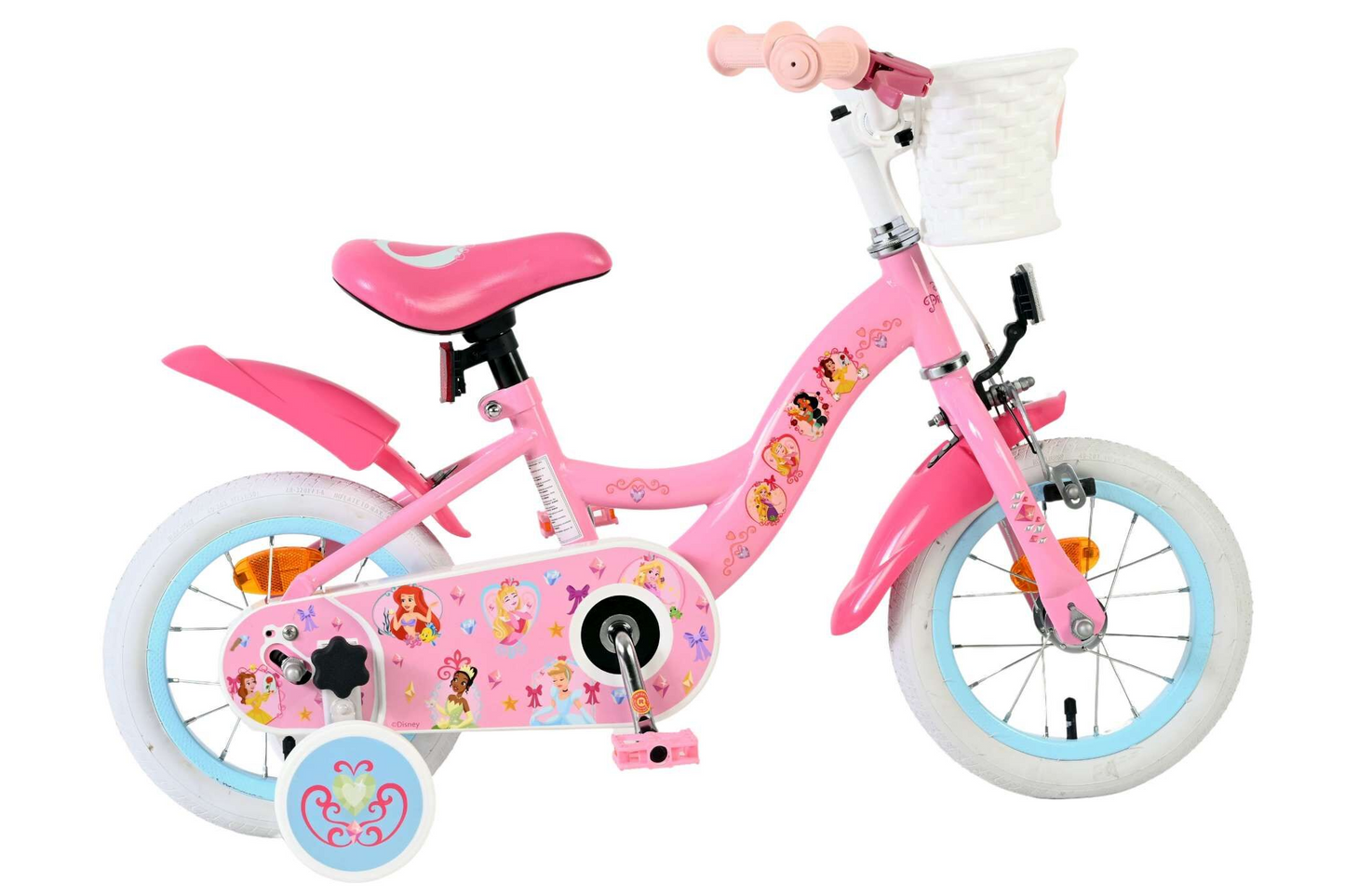 Disney Princess Kinderfiets - Meisjes - 12 inch - Roze - 3-5 jaar extra afbeelding 15