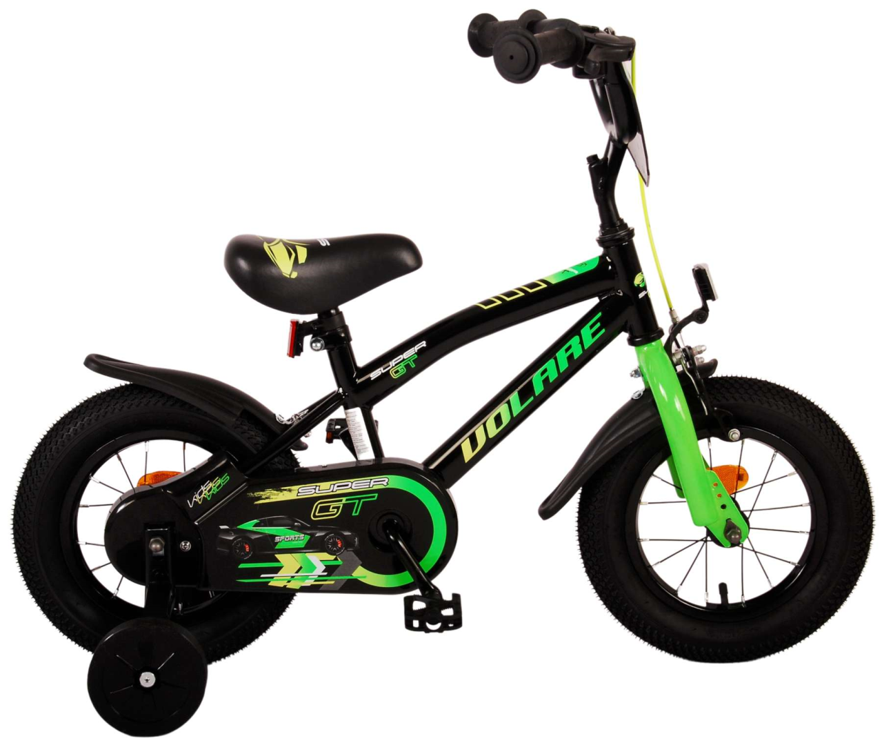 Volare Super GT Kinderfiets - Jongens - 12 inch - Groen - 3-5 jaar extra afbeelding 18
