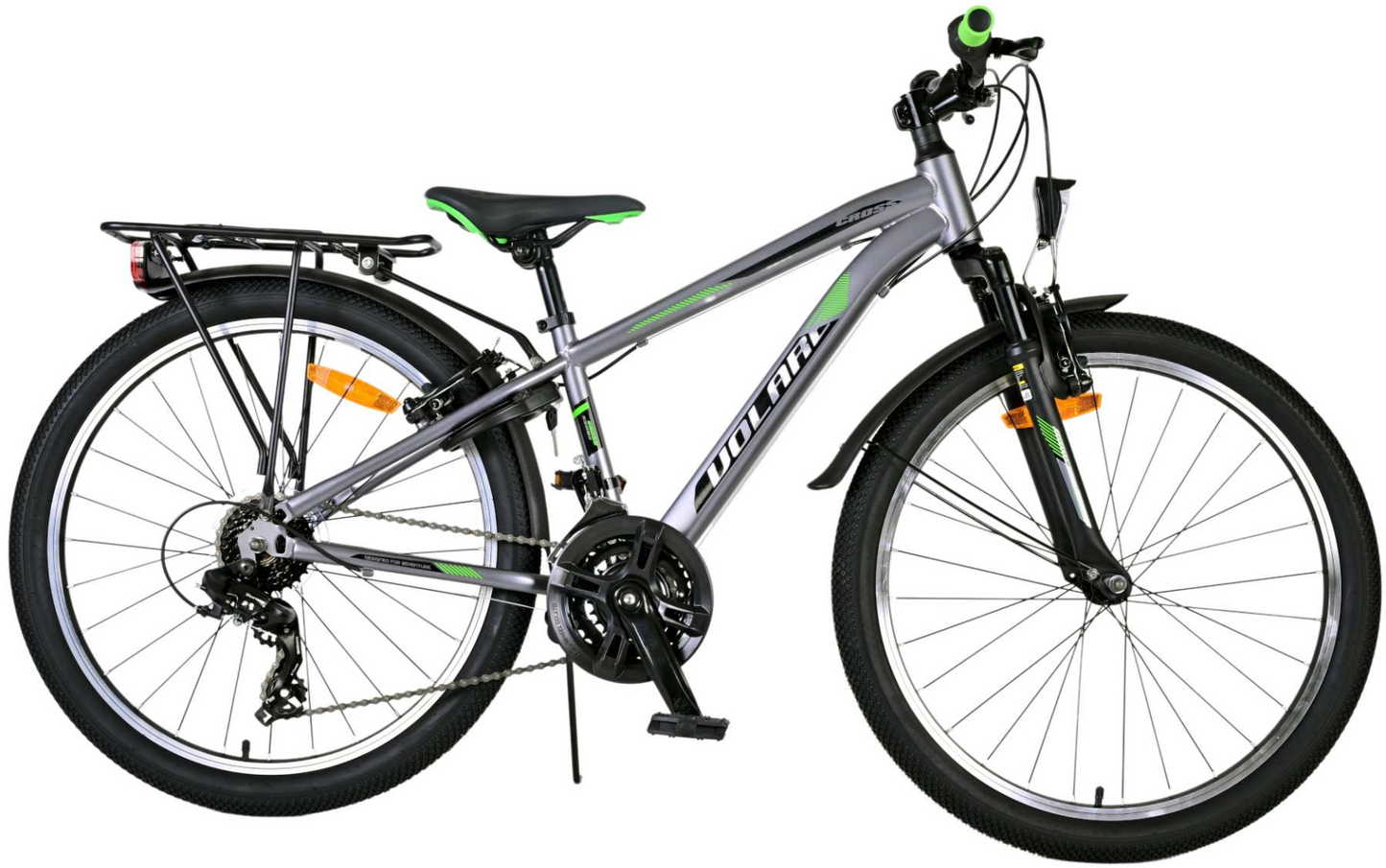 Volare Cross Kinderfiets - Jongens - 24 inch - donker Grijs - 18 versnellingen - 8-10 jaar extra afbeelding 18