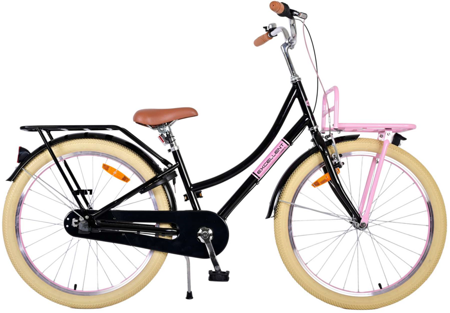 Volare Excellent Kinderfiets - Meisjes - 24 inch - Zwart - 3 Versnellingen - 8-10 jaar extra afbeelding 16