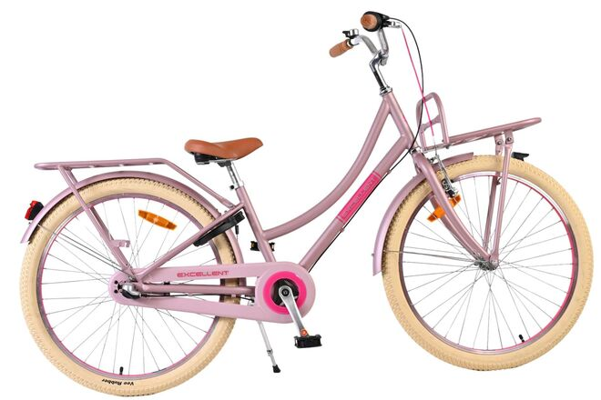 Volare Excellent Kinderfiets - Meisjes - 24 inch - Mat Roze - 3 Versnellingen - 8-10 jaar extra afbeelding 13