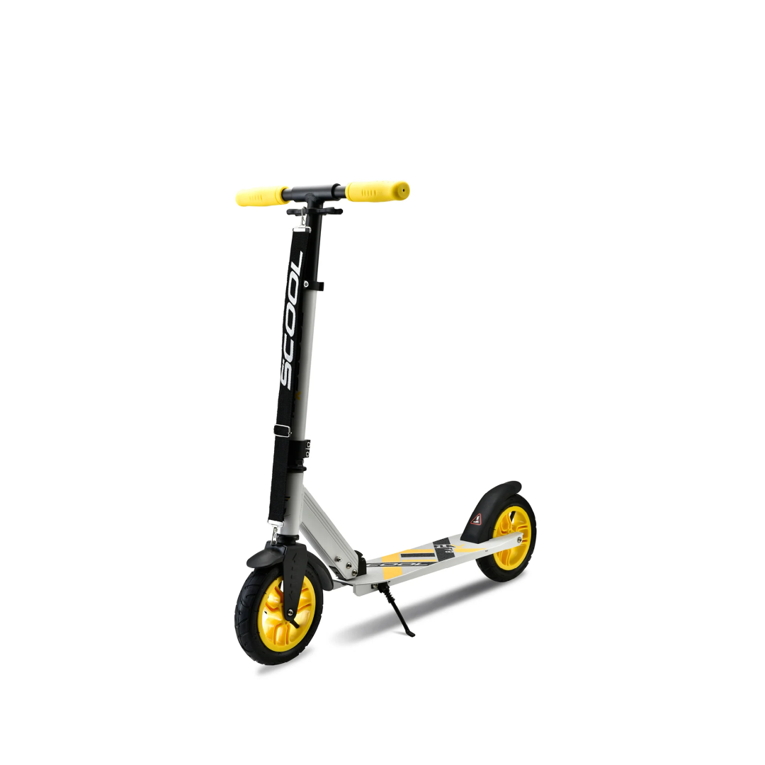 S'COOL flaX 8.4 - White/Yellow - Vanaf 5 jaar bij Fietstotaal