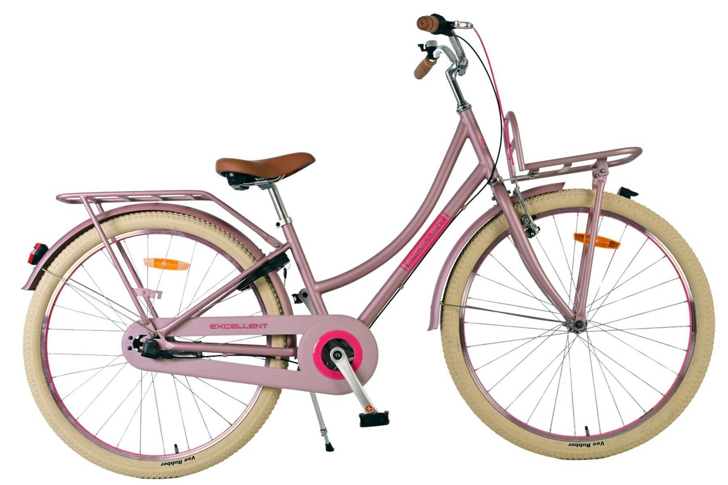 Volare Excellent Kinderfiets - Meisjes - 26 inch - Mat Roze - 3 versnellingen - 10-12 jaar extra afbeelding 16