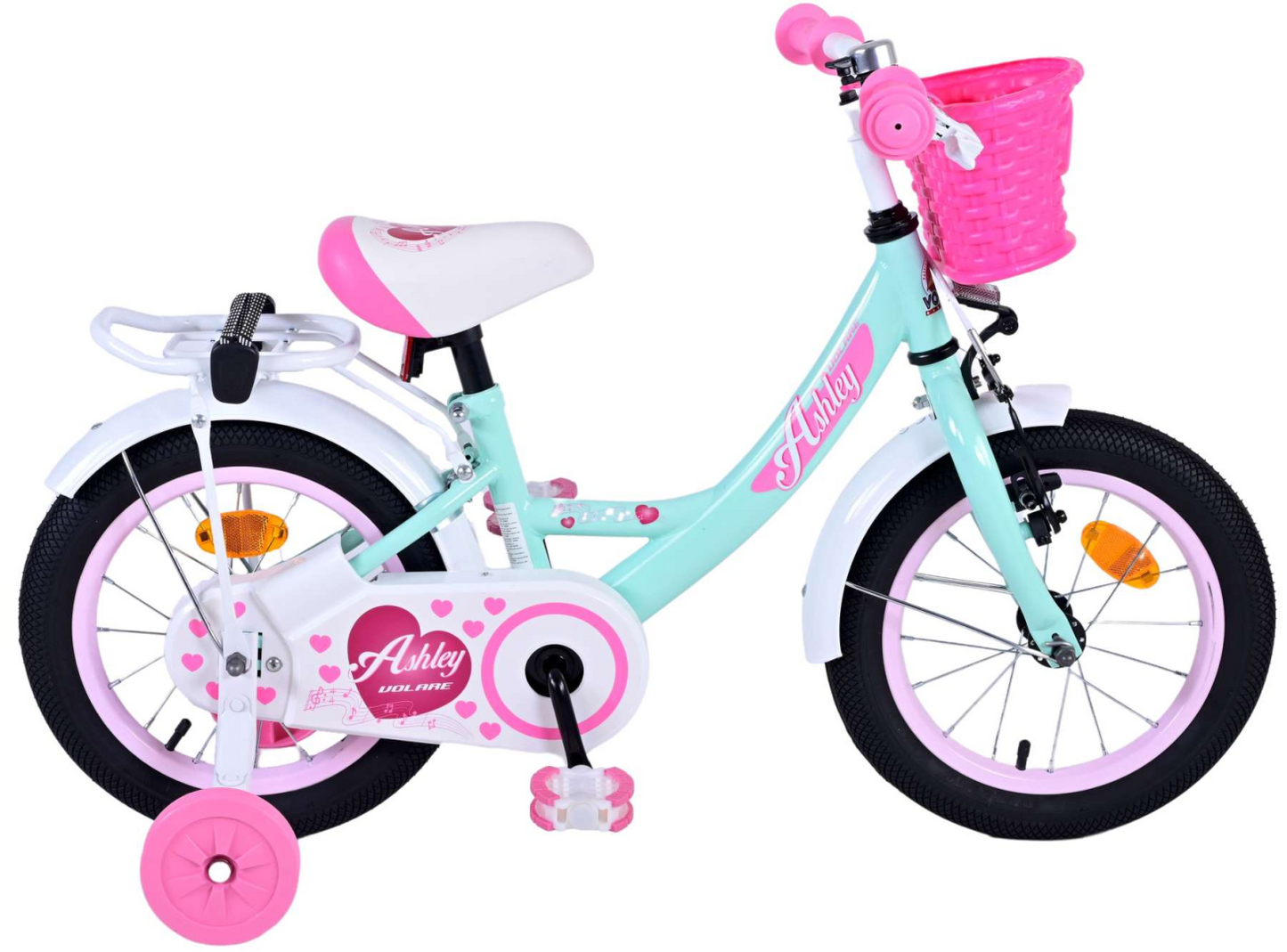Volare Ashley Kinderfiets - Meisjes - 14 inch - Groen - 3-5 jaar extra afbeelding 14