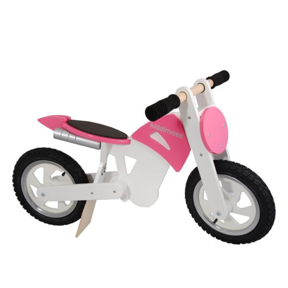 Kiddimoto Scrambler Pink White - 2-6 jaar bij Fietstotaal