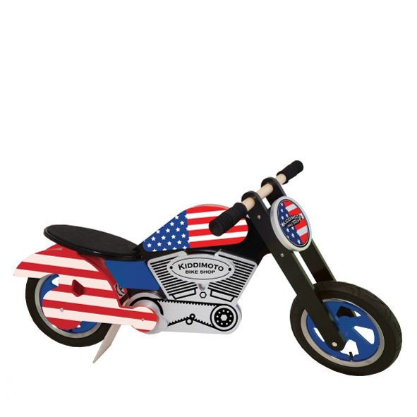 KiddiMoto Loopfiets Chopper USA - 2-6 jaar bij Fietstotaal