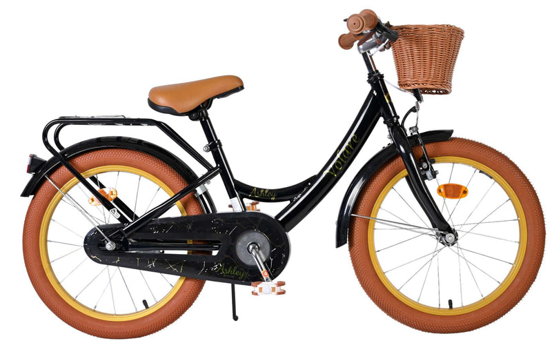 Volare Ashley Kinderfiets - Meisjes - 18 inch - Zwart - 5-7 jaar