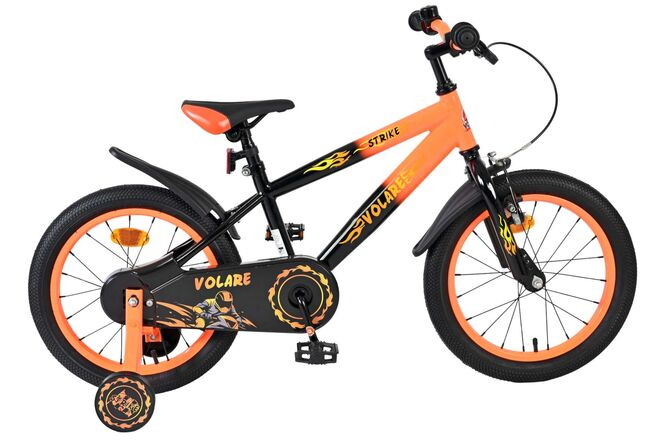 Volare Strike Kinderfiets - Jongens - 16 inch - Zwart Oranje - Zwart, Oranje - 4-6 jaar extra afbeelding 14