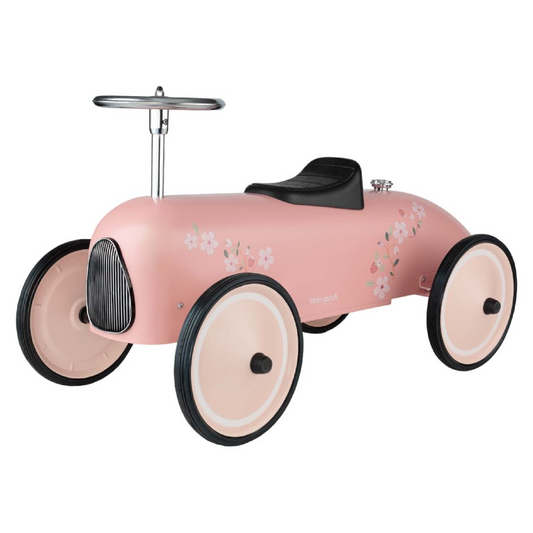 Little Dutch Retro Loopauto Roze - Vanaf 24 jaar bij Fietstotaal