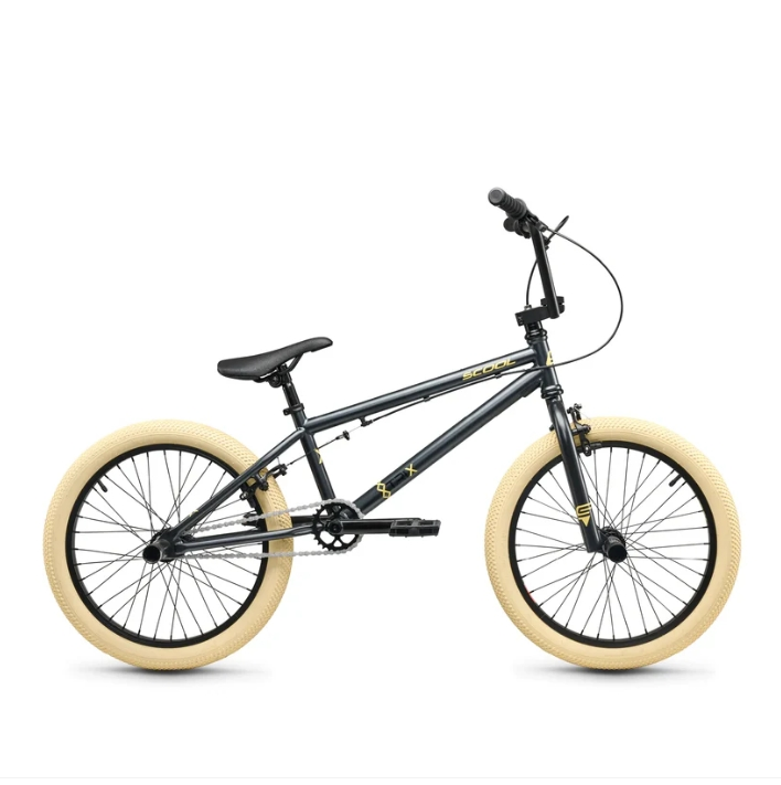 S'COOL XtriX 40-1S - Dark Grey/Beige - 20 inch - Beige, Grijs - 6-8 jaar bij Fietstotaal