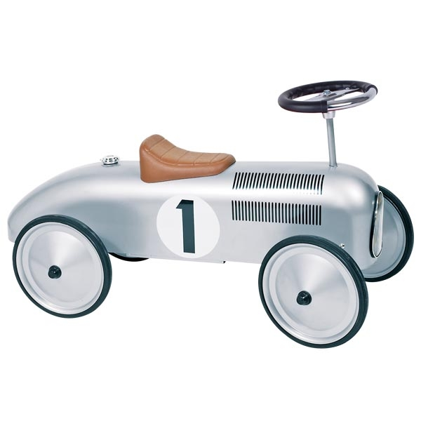 Retro Loopauto Zilver - Vanaf 1 jaar bij Fietstotaal