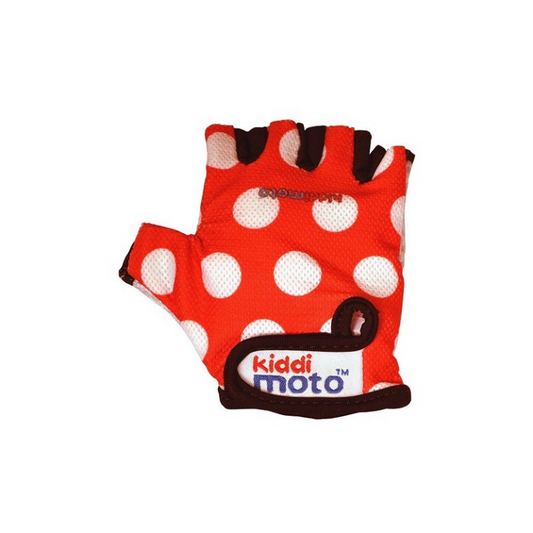 Handschoenen Kiddimoto Red Dotty Small bij Fietstotaal