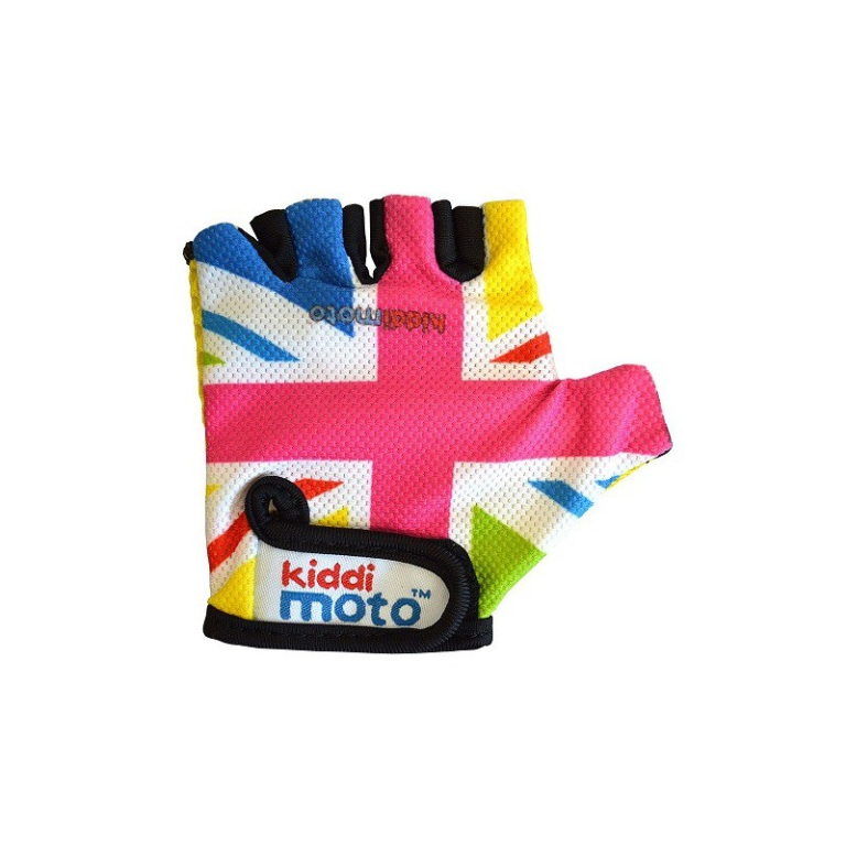 Handschoenen Kiddimoto Rainbow Union Jack Medium bij Fietstotaal