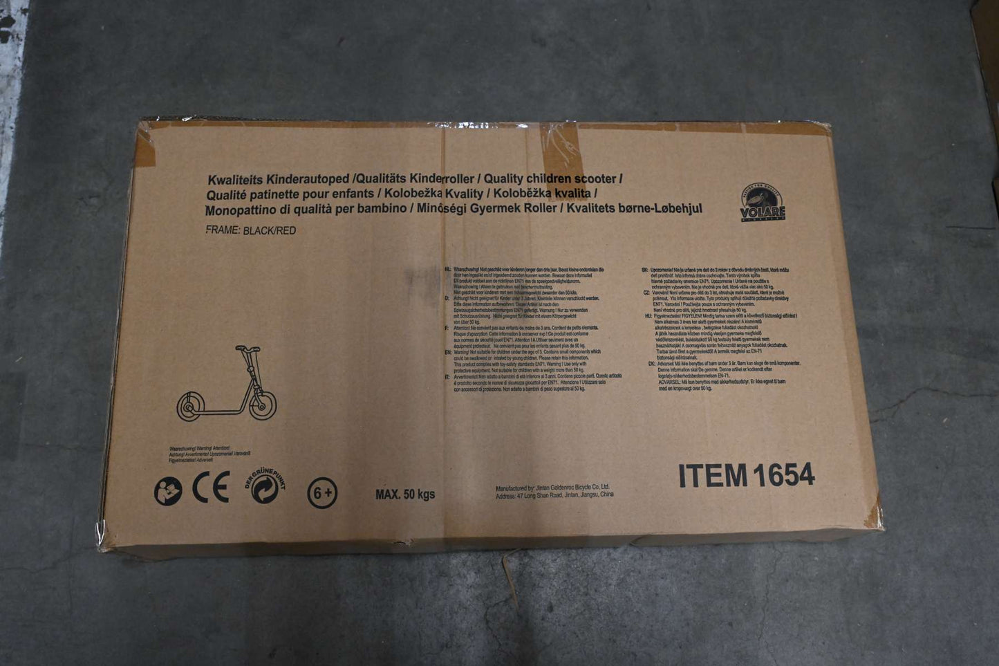 Volare Step 16 Inch Zwart Rood - Vanaf 7 jaar extra afbeelding 13