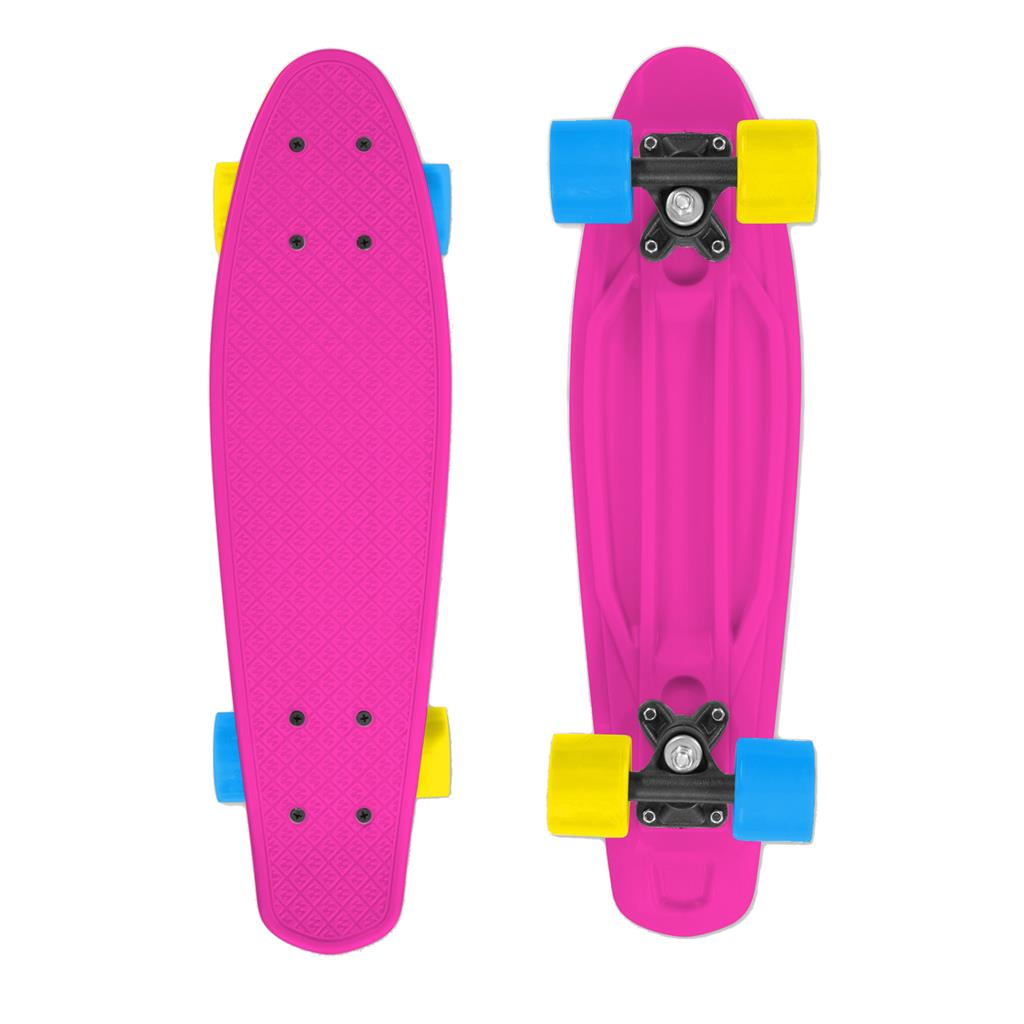 Streetsurfing Fizz Skateboard Pink - Vanaf 5 jaar bij Fietstotaal