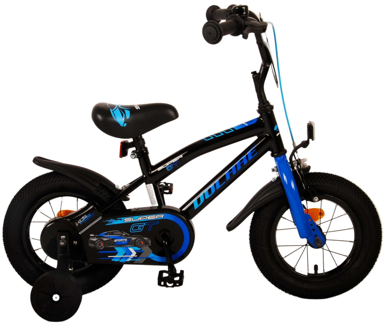 Volare Super GT Kinderfiets - Jongens - 12 inch - Blauw - 3-5 jaar extra afbeelding 18