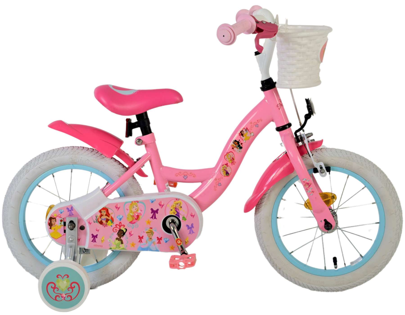 Disney Princess Kinderfiets - Meisjes - 14 inch - Roze - 3-5 jaar extra afbeelding 15