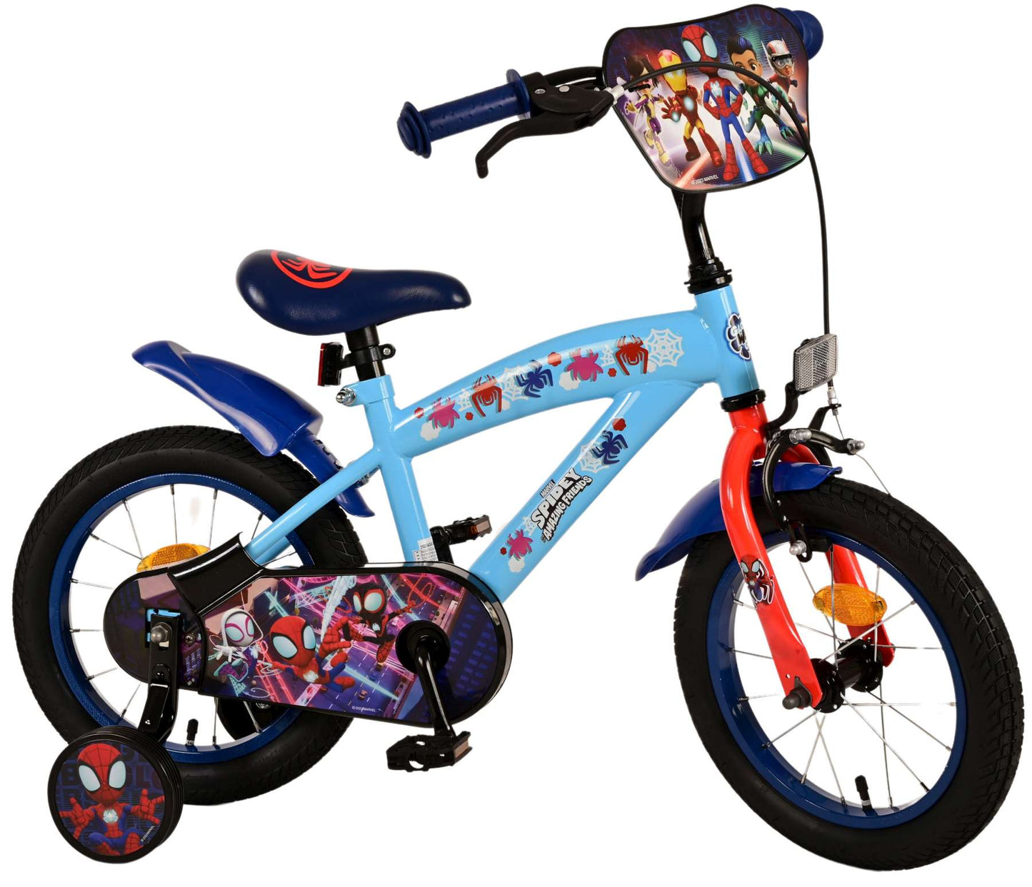 Spidey Kinderfiets - Jongens - 14 inch - Blauw - 3-5 jaar extra afbeelding 3
