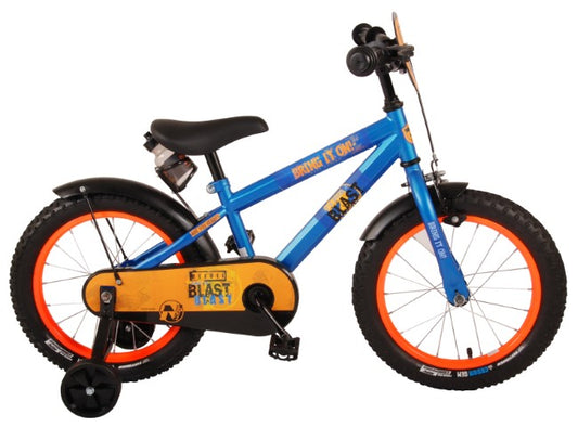 NERF Kinderfiets - Jongens - 16 inch - Satin Blue - Blauw - 4-6 jaar bij Fietstotaal