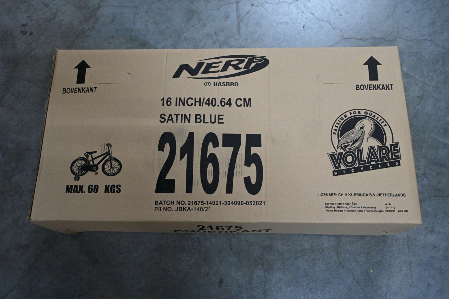 NERF Kinderfiets - Jongens - 16 inch - Satin Blue - Blauw - 4-6 jaar extra afbeelding 16