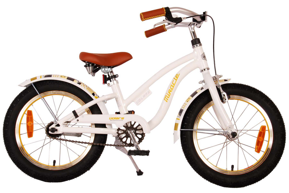 Volare Miracle Cruiser Kinderfiets - Meisjes - 16 inch - Wit - Prime Collection - 4-6 jaar extra afbeelding 18