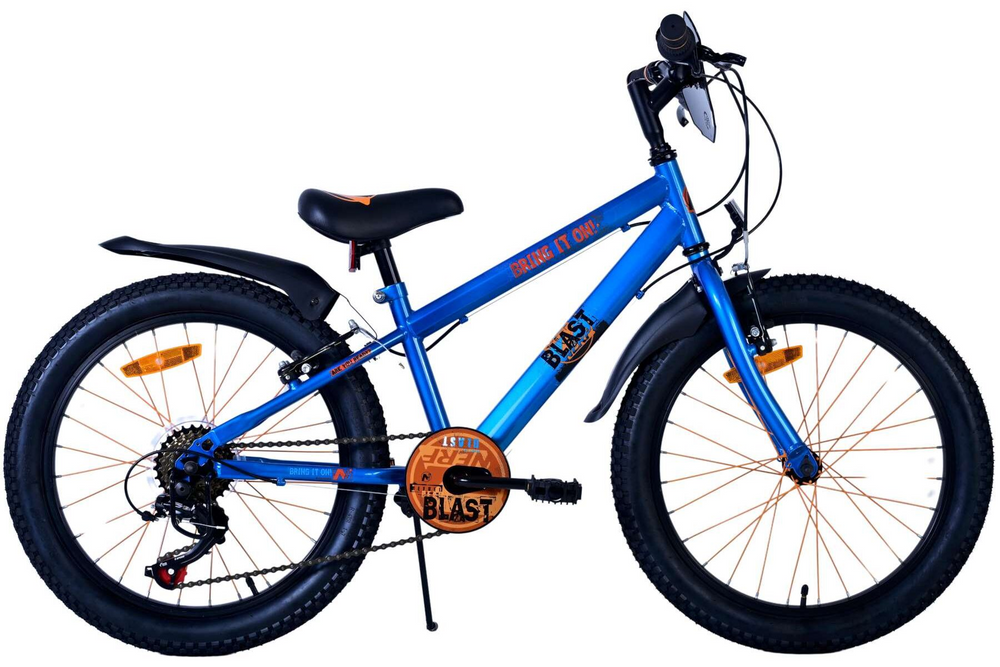 NERF Kinderfiets - Jongens - 20 inch - Satijn Blauw - 6 Speed - 6 versnellingen - 6-8 jaar extra afbeelding 16