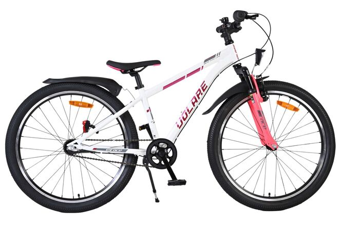 Volare XC Race Kinderfiets - 24 inch - Nexus 3 - Wit/Roze - Wit, Roze - 3 versnellingen - 8-10 jaar extra afbeelding 16