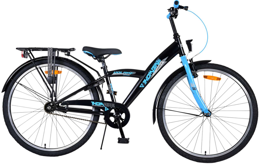 Volare Thombike Kinderfiets - Jongens - 26 inch - Zwart Blauw - Zwart, Blauw - 10-12 jaar extra afbeelding 18