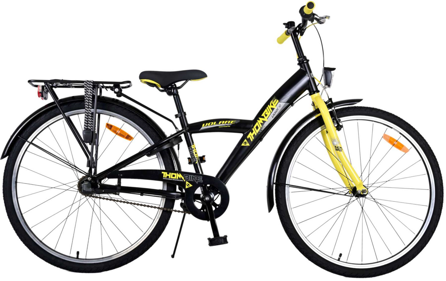 Volare Thombike Kinderfiets - Jongens - 26 inch - Zwart Geel- 3 versnellingen - Zwart, Geel - 10-12 jaar extra afbeelding 14