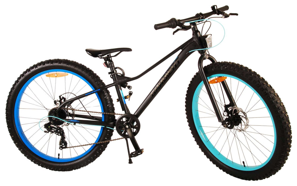 Volare Gradient Kinderfiets â€“ Jongens â€“ 26 inch â€“ Zwart Blauw â€“ 7 speed â€“ Prime Collection - Zwart, Blauw - 7 versnellingen - 10-12 jaar extra afbeelding 16