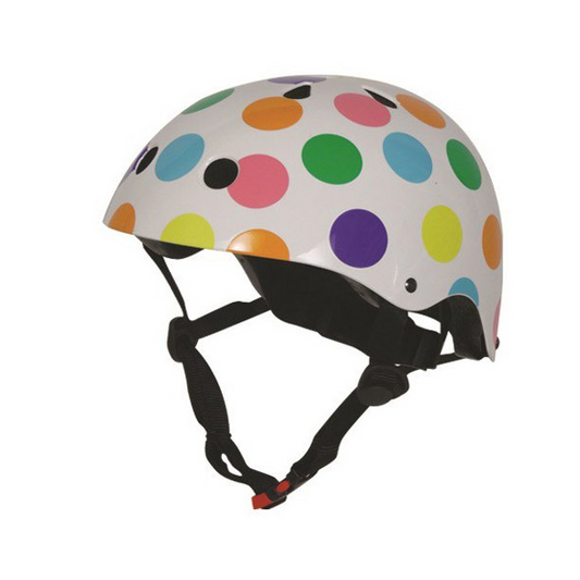 KiddiMoto Helm Pastel Dotty M bij Fietstotaal