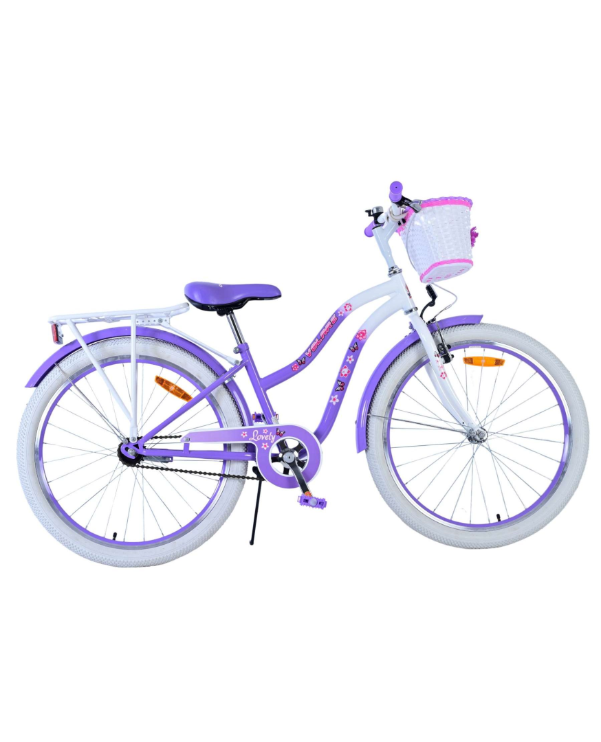 Volare Lovely Kinderfiets - Meisjes - 24 inch - Paars - 8-10 jaar extra afbeelding 15