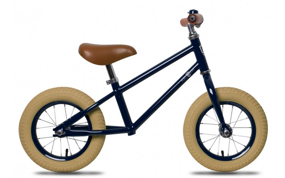 Loopfiets Rebel Kidz Classic 12,5" - donkergrijs / blauw - 2-4 jaar bij Fietstotaal
