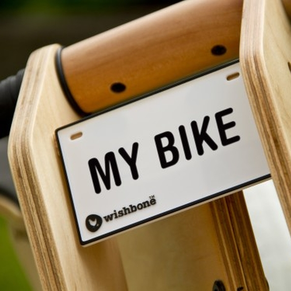Wishbonebike Naamplaatje - Vanaf 2 jaar bij Fietstotaal