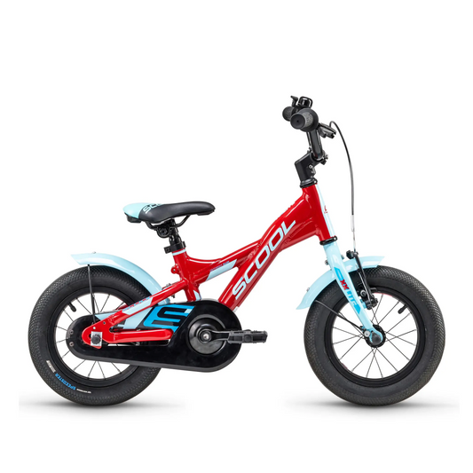 S'COOL XXlite 12-1S - Red/Light Blue - 12 inch - Lichtblauw, Rood, Blauw - 3-5 jaar bij Fietstotaal