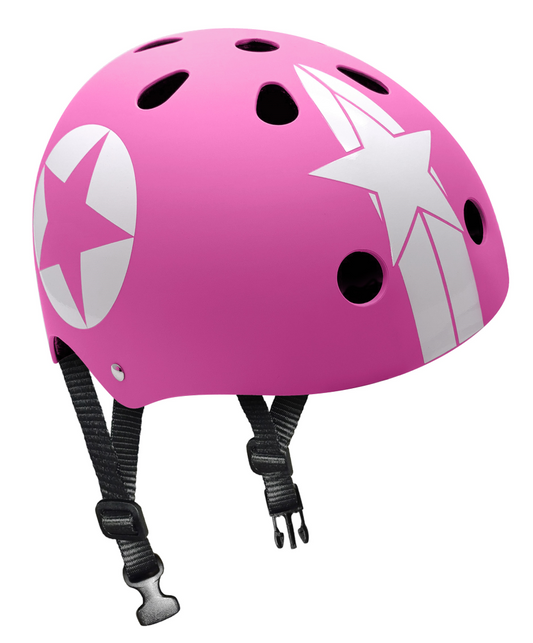 Skatehelm Skids Control Pink Star bij Fietstotaal