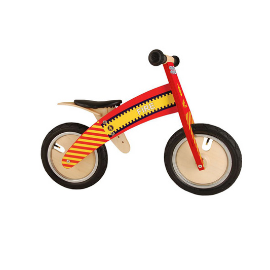 KiddiMoto Loopfiets Kurve Brandweer - 2-6 jaar bij Fietstotaal