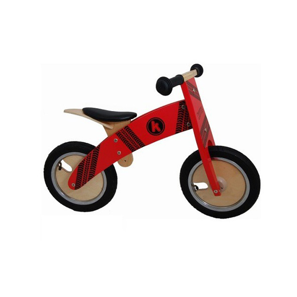 KiddiMoto Loopfiets Kurve Red Tyre - 2-6 jaar bij Fietstotaal