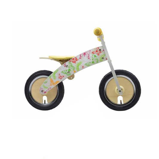 KiddiMoto Loopfiets Kurve Vlinder - 2-6 jaar bij Fietstotaal