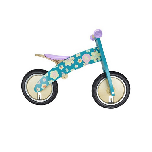 KiddiMoto Loopfiets Kurve Fleur - 2-6 jaar bij Fietstotaal