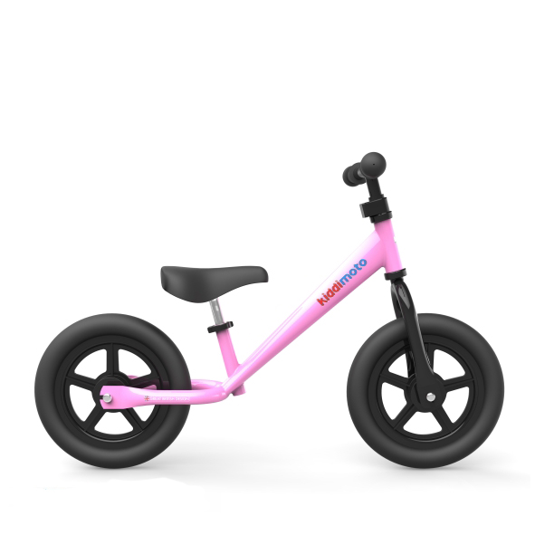 12" Loopfiets KiddiMoto Super Junior Roze - Vanaf 2 jaar bij Fietstotaal