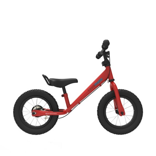 12" Loopfiets KiddiMoto Super Junior Max Rood - Vanaf 2 jaar bij Fietstotaal
