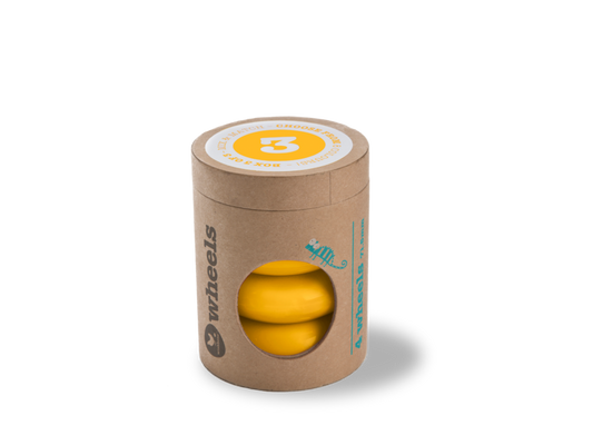 Wishbone mini-flip wheels yellow bij Fietstotaal