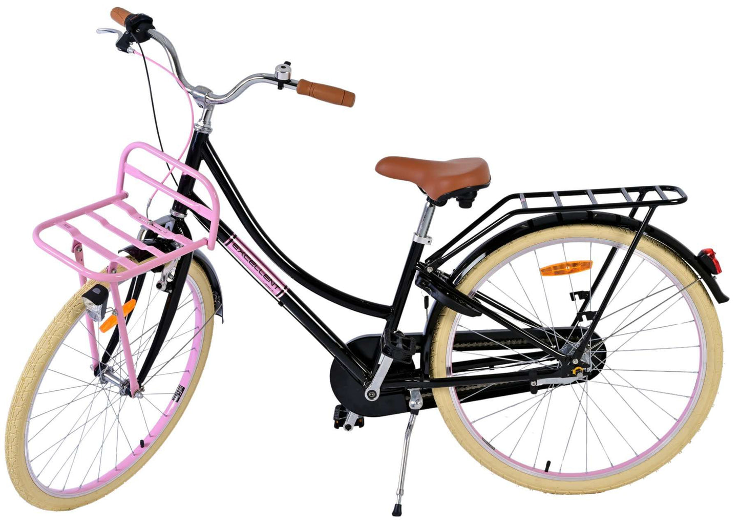 Volare Excellent Kinderfiets - Meisjes - 26 inch - Zwart - Shimano Nexus 3 versnellingen - 10-12 jaar extra afbeelding 10