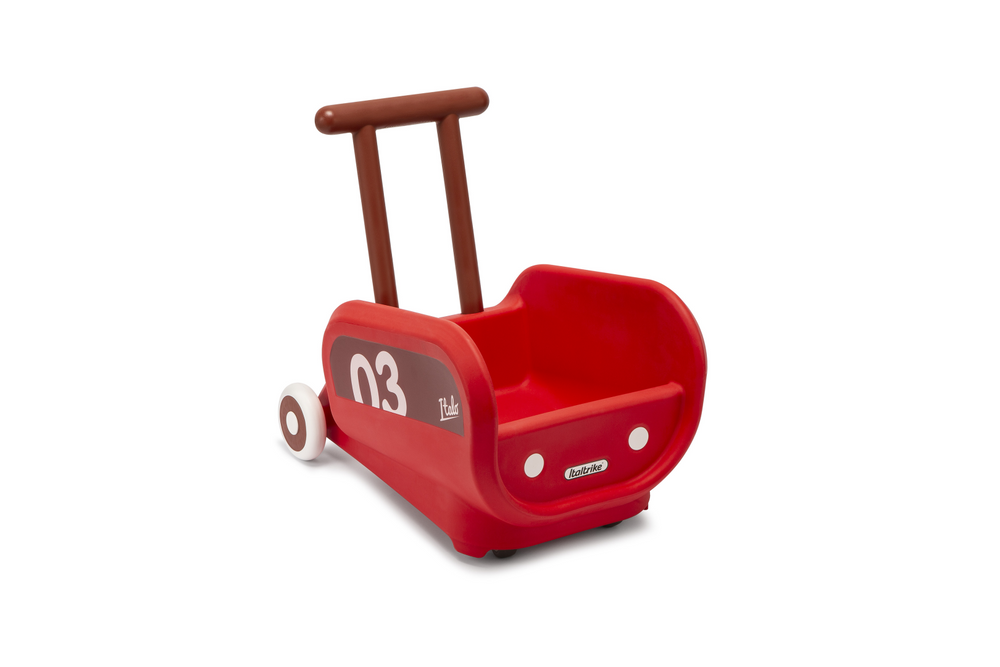 Italtrike Italo Trolley Rood - 2-6 jaar bij Fietstotaal