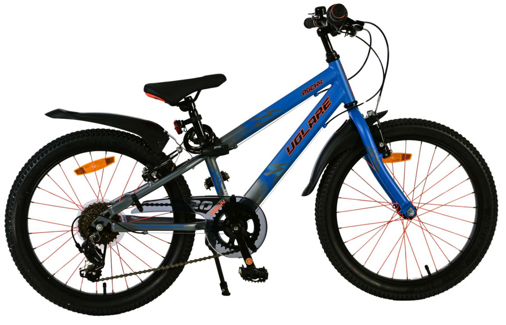Volare Rocky Kinderfiets - 20 inch - 7 speed - Blauw - 7 versnellingen - 6-8 jaar extra afbeelding 16