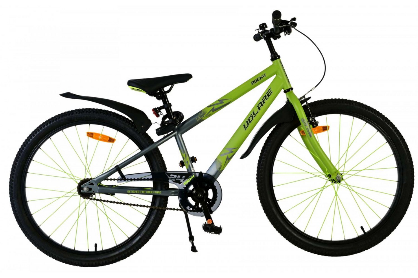 Volare Rocky Kinderfiets - 24 inch - Groen - Shimano Nexus 3 versnellingen - 8-10 jaar extra afbeelding 16